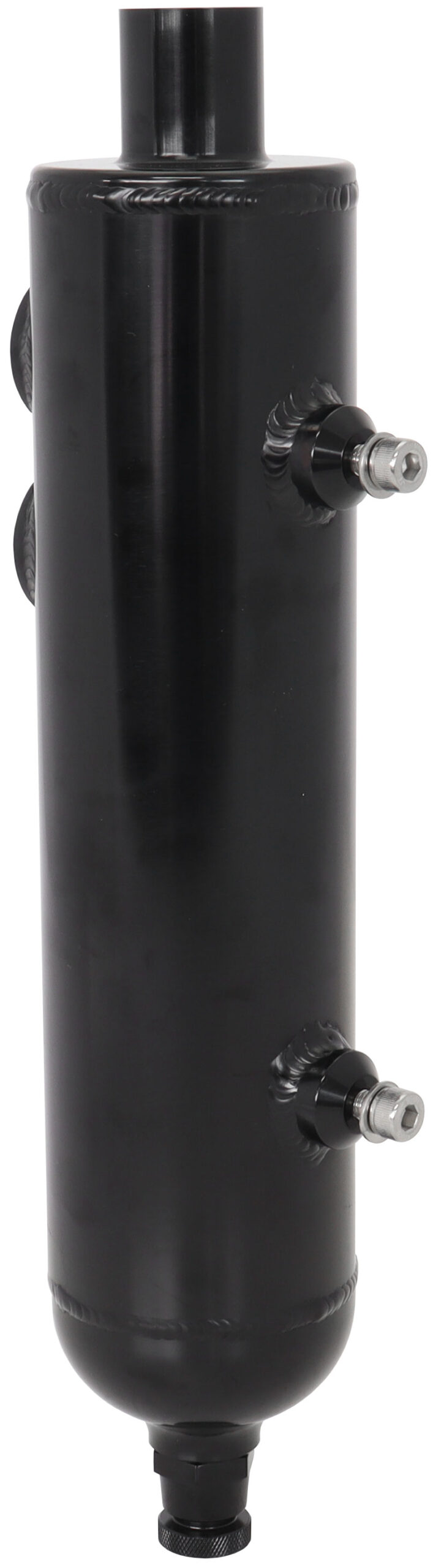 AEROFLOW UNIVERSAL BREATHER TANK F/MALE2 X -12ORB 13" X 3" BLACK