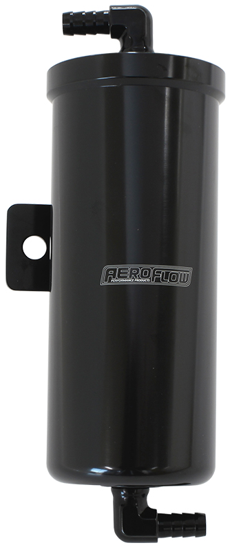 AEROFLOW UNIVERSAL OVERFLOW TANK BLACK FINSH COMPACT DESIGN