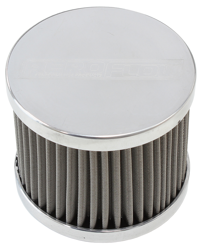 AEROFLOW -8AN S/S BILLET BREATHER WITH FEMALE -8AN RE-USABLE AF77-2002