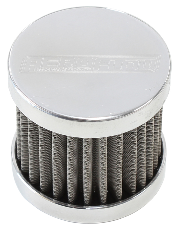 AEROFLOW -6AN S/S BILLET BREATHER WITH FEMALE -6AN RE-USABLE AF77-2003