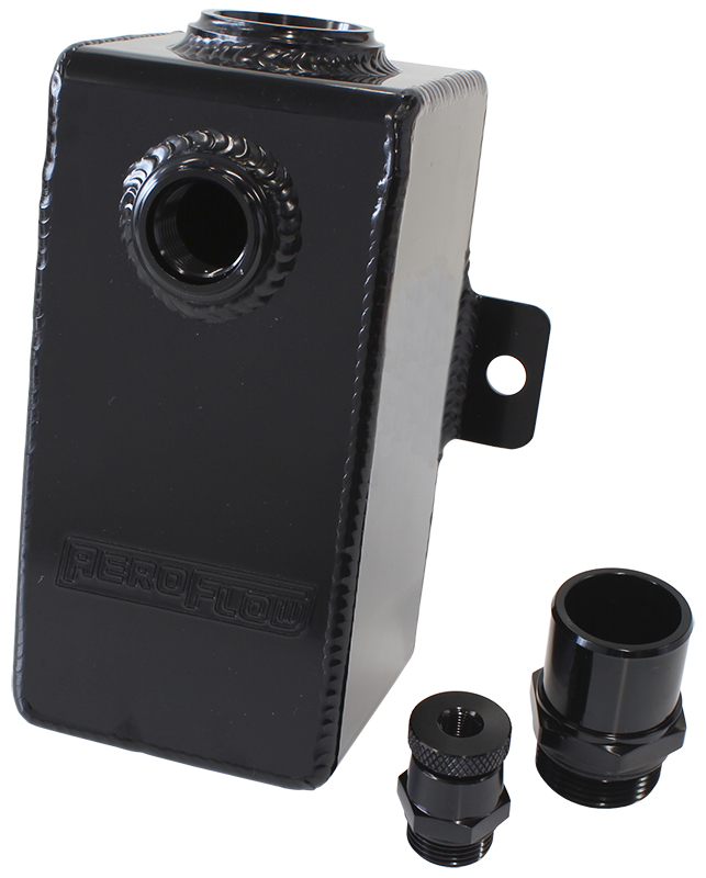 AEROFLOW 1.1L BREATHER -10ORB,1-3/8" BARB OR -16ORB FOR REMOTE PLUM AF77-2015BLK