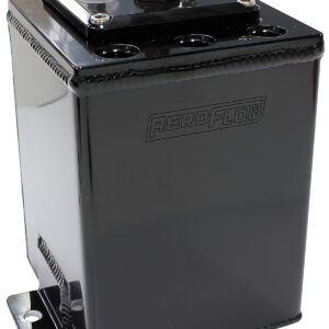 AEROFLOW SINGLE PUMP SURGE TANK SUITS 40mm FUEL PUMPS BLACK