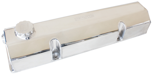 AEROFLOW 350 SB CHEV FABRICATED VALVE COVERS POLISHED EARLY SBC