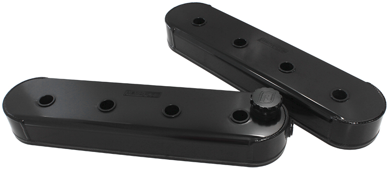 AEROFLOW LS1 LS2 LS3 HOLDEN FABRICATED VALVE COVERS BLACK NO COILS