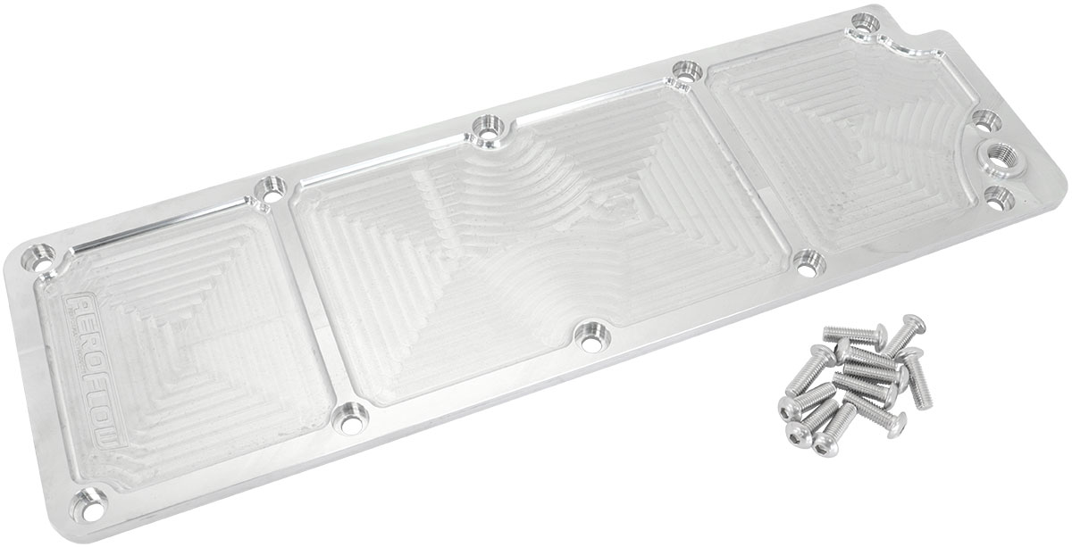 AEROFLOW GM LS3 BILLET VALLEY PLATE COVER RAW LS AFM / DOD DELETE