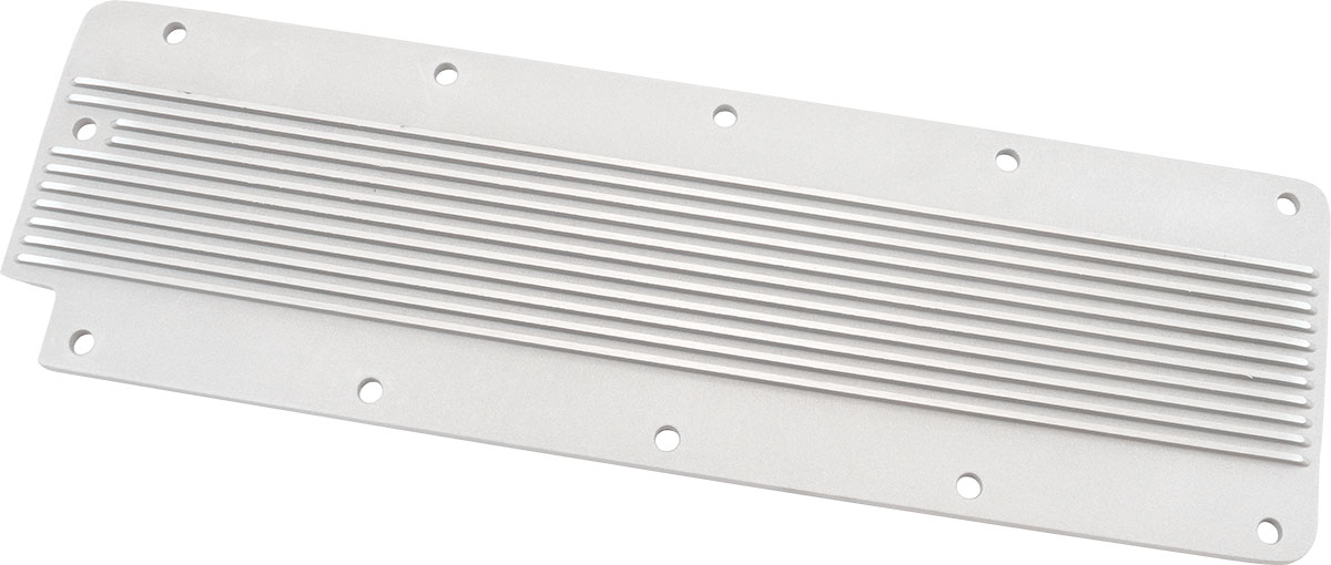 AEROFLOW GM LS2 FINNED VALLEY PLATE COVER NATURAL CAST ALLOY LS3 LSX