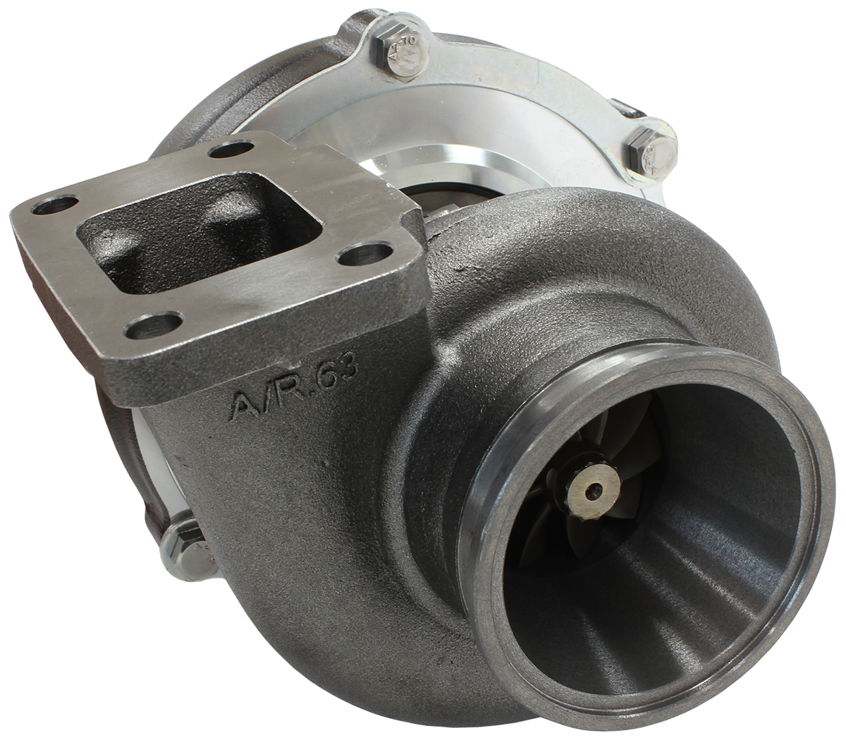 AEROFLOW BOOSTED 5455.63 T3 FLANGE V-BAND OUTLET GTX3071 BLACK - Image 4