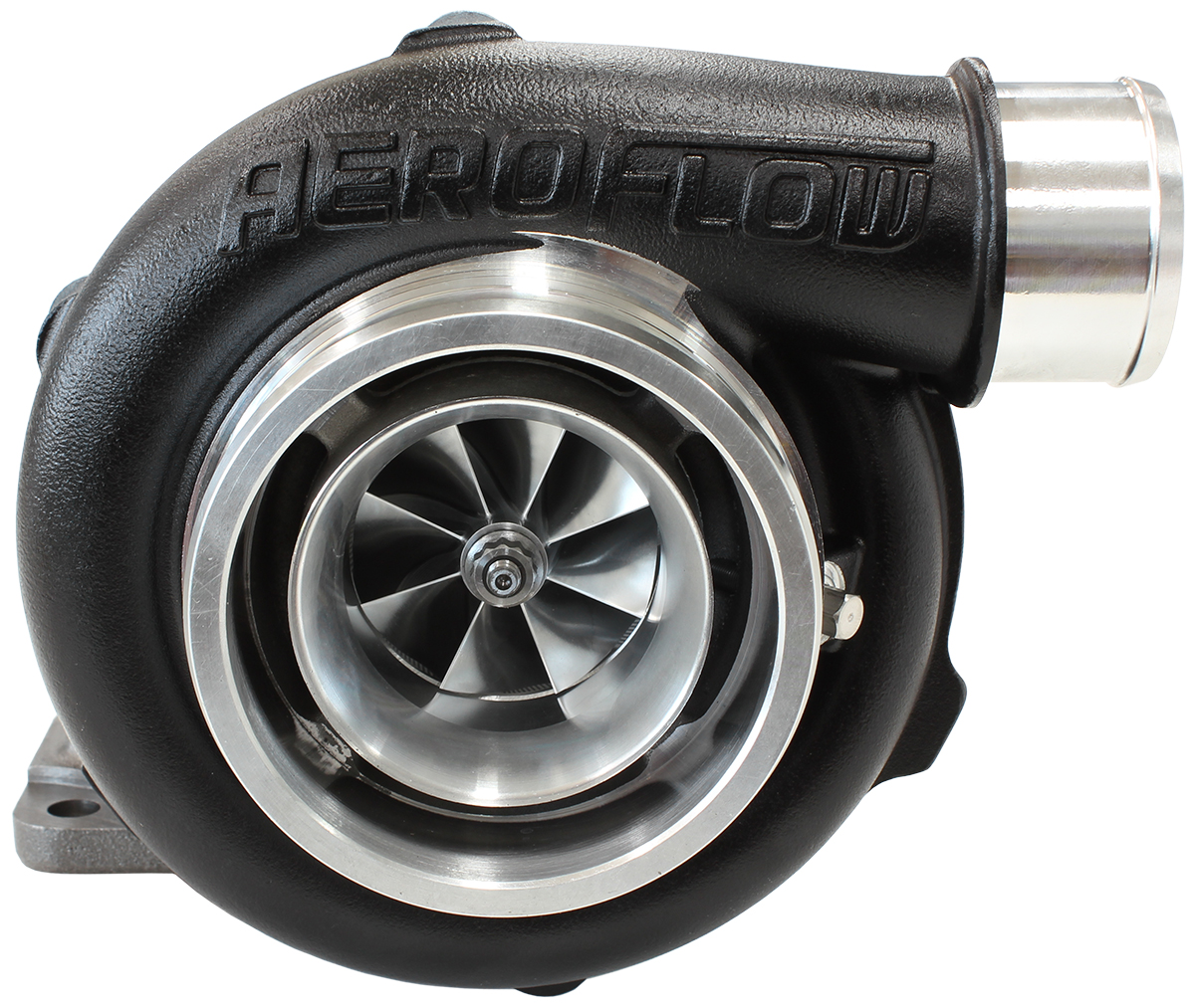 AEROFLOW BOOSTED 5455.82 T3 FLANGE V-BAND OUTLET GTX3071 BLACK
