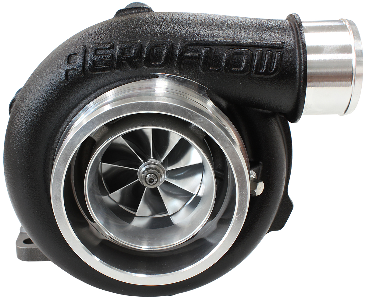 AEROFLOW BOOSTED 5855.63 T3 FLANGE V-BAND OUTLET GTX3076 BLACK