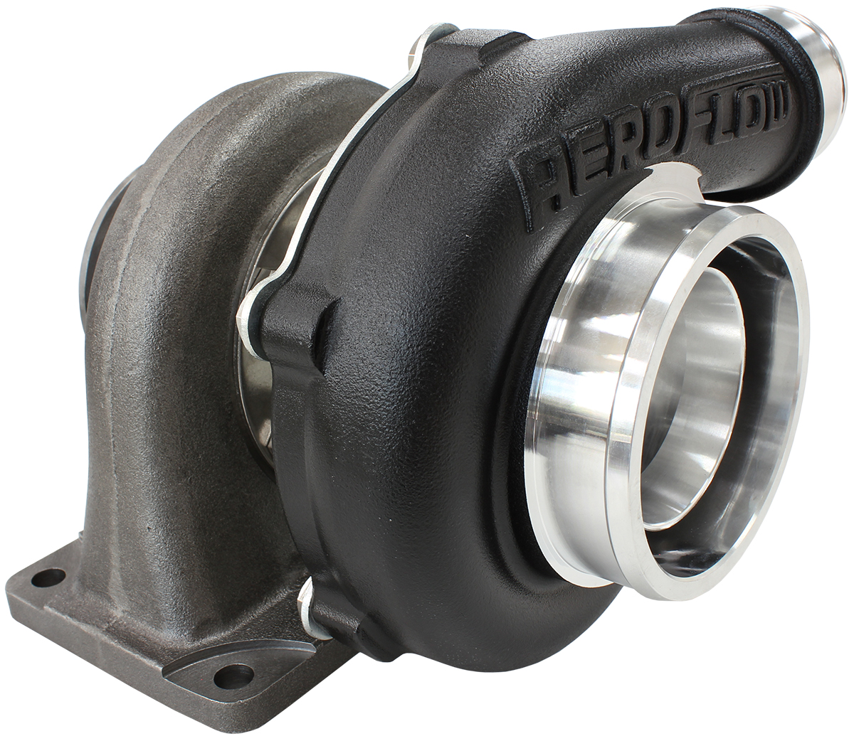 AEROFLOW BOOSTED 5855.63 T3 FLANGE V-BAND OUTLET GTX3076 BLACK - Image 2