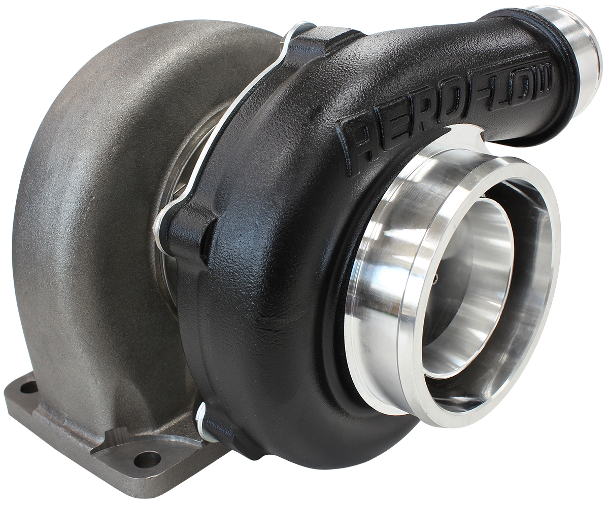 AEROFLOW BOOSTED 5855 1.06 T3 FLANGE V-BAND OUTLET GTX3076 BLACK - Image 2