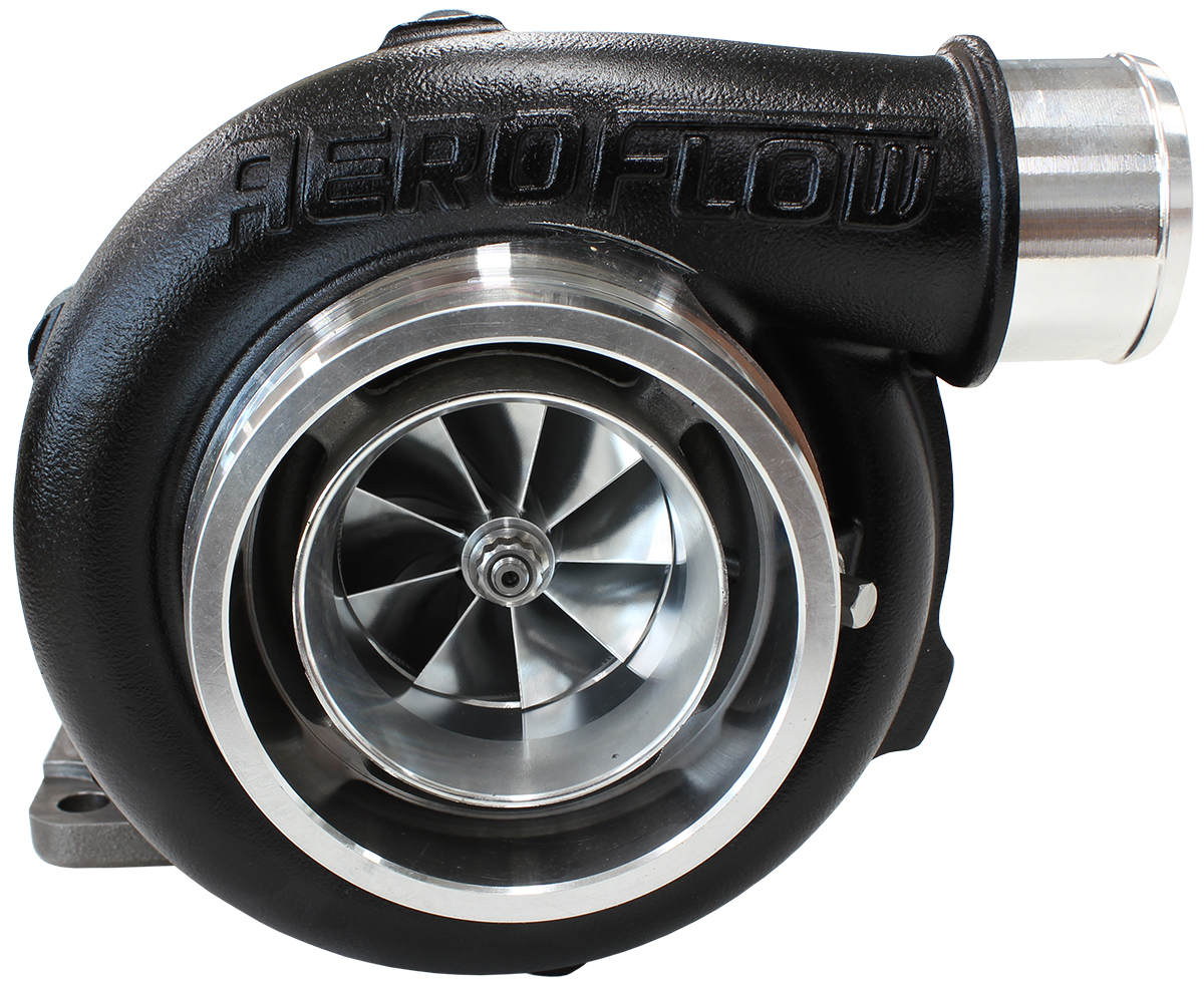 AEROFLOW BOOSTED 5862.82 T3 FLANGE V-BAND OUTLET GTX3576 BLACK