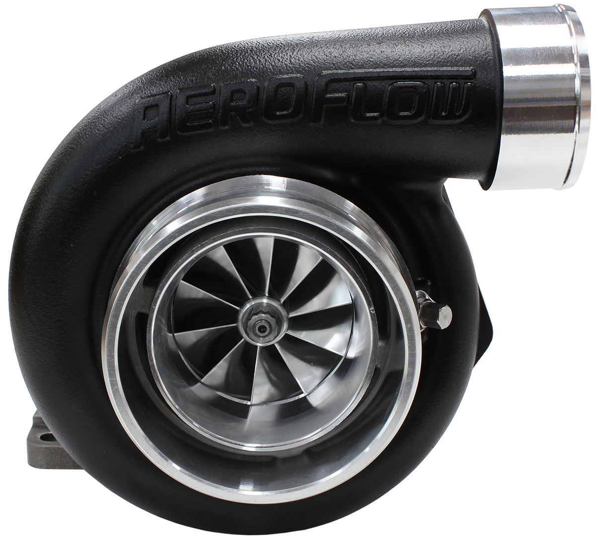AEROFLOW BOOSTED 6662.63 T3 FLANGE V-BAND OUTLET GTX3582 BLACK