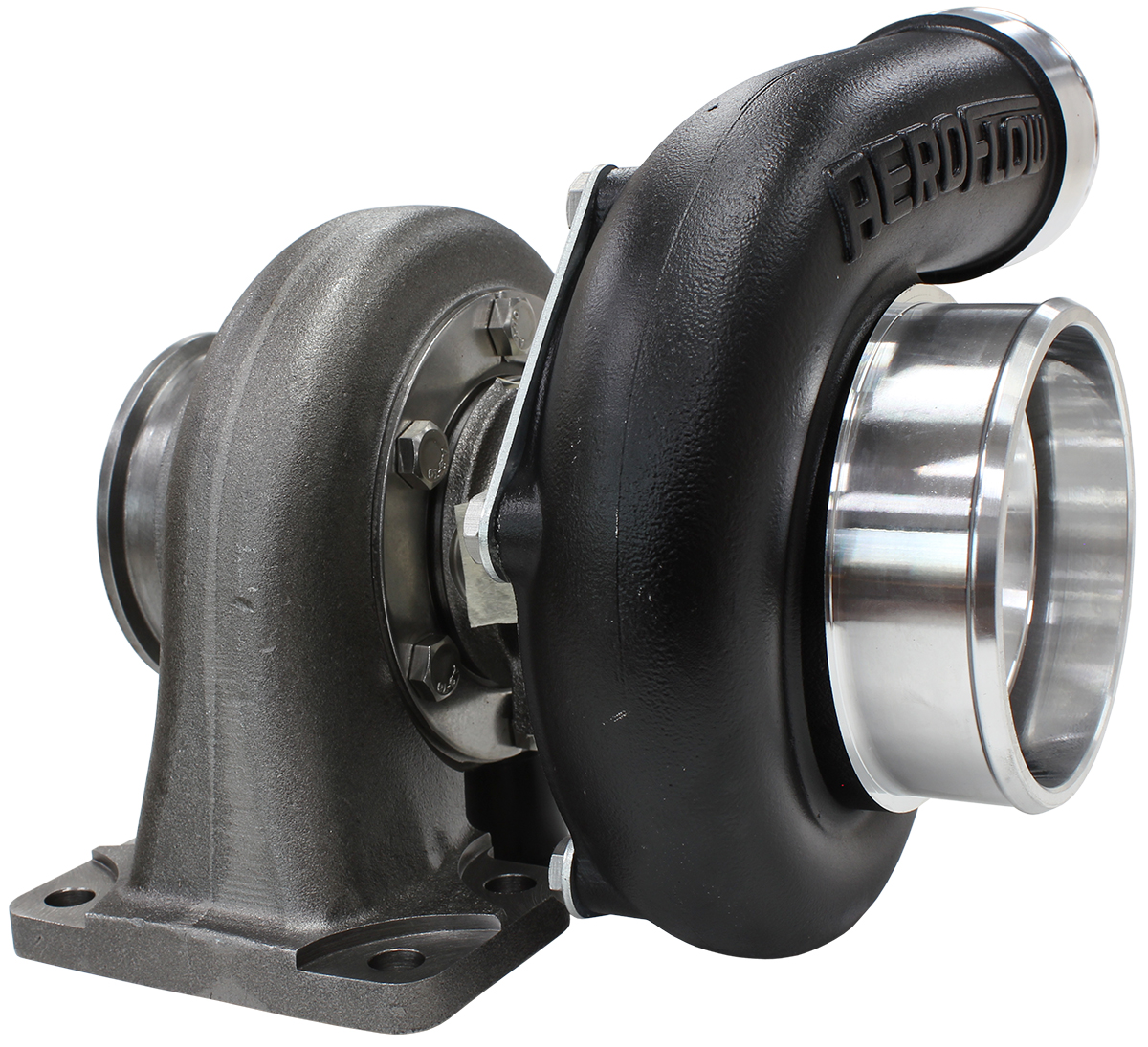 AEROFLOW BOOSTED 6662.63 T3 FLANGE V-BAND OUTLET GTX3582 BLACK - Image 4