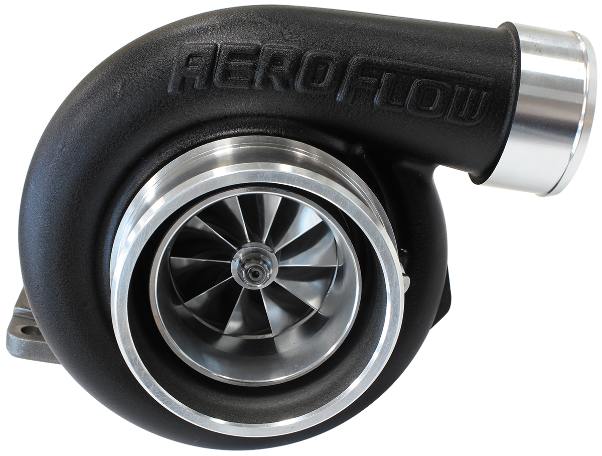 AEROFLOW BOOSTED 6662.82 T3 FLANGE V-BAND OUTLET GTX3582 BLACK