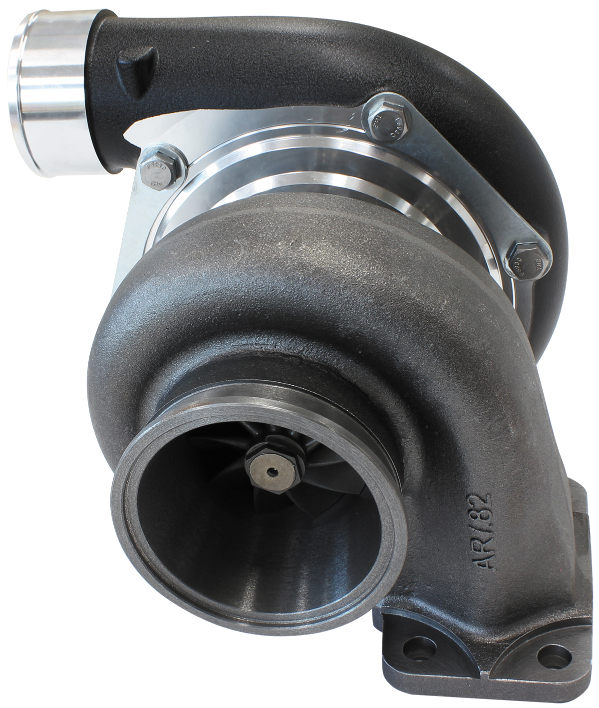 AEROFLOW BOOSTED 6662.82 T3 FLANGE V-BAND OUTLET GTX3582 BLACK - Image 3
