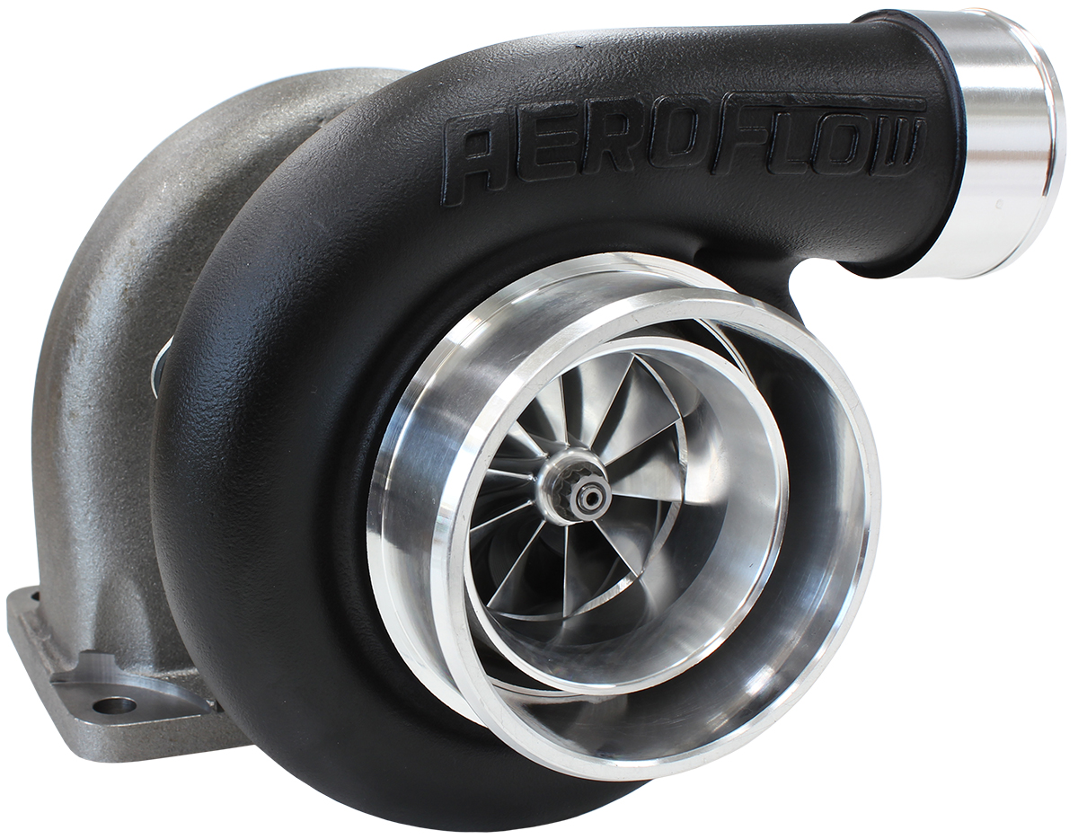 AEROFLOW BOOSTED 6662 1.06 T3 FLANGE V-BAND OUTLET GTX3582 BLACK - Image 2