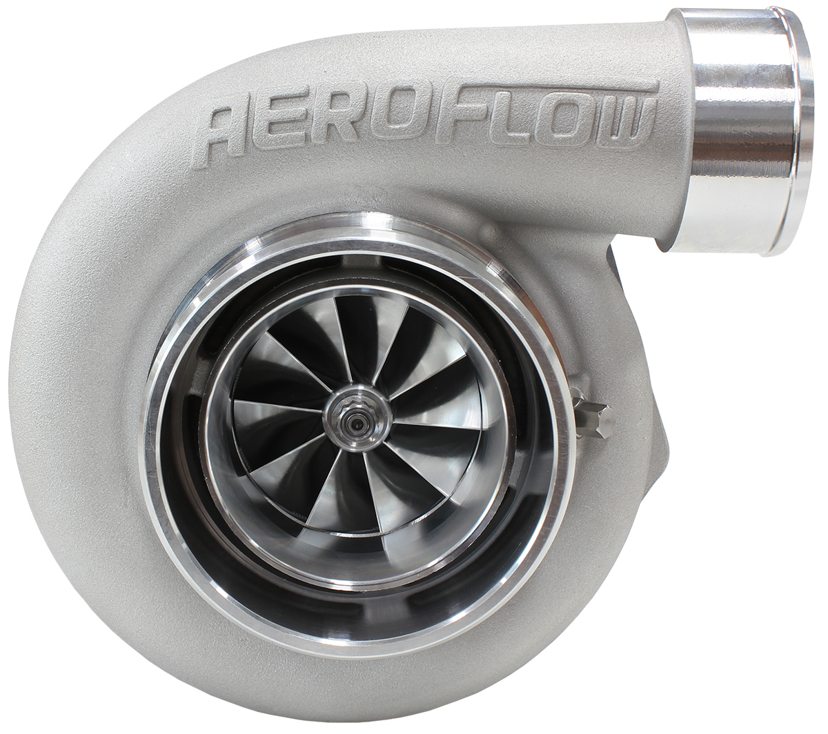 AEROFLOW BOOSTED 6662 .82 S/S DUAL V-BAND REAR GTX3582 NATURAL