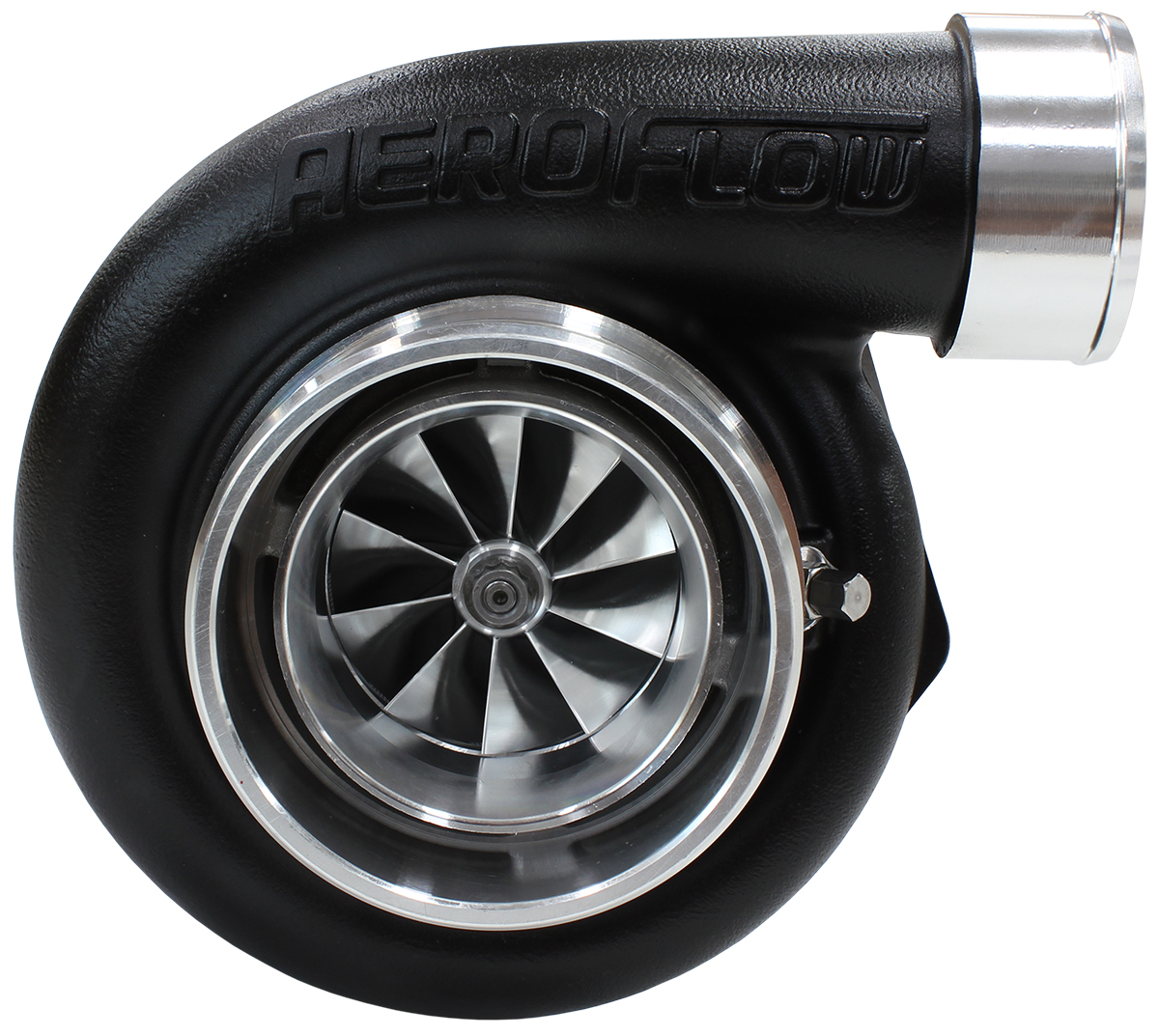 AEROFLOW BOOSTED 6662 .82 S/S DUAL V-BAND OUTLET GTX3582 BLACK