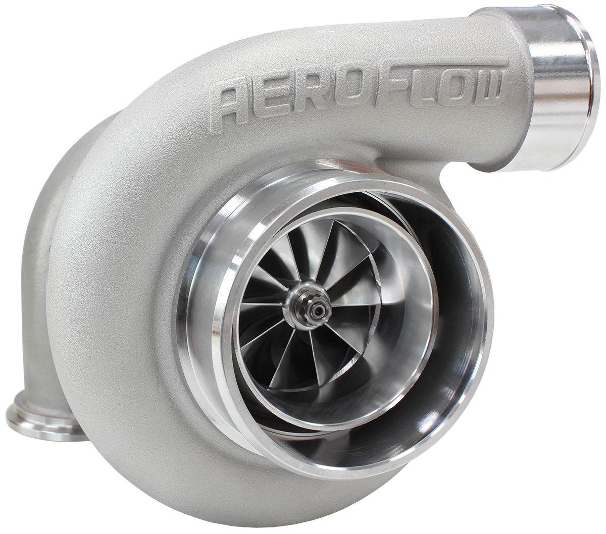 AEROFLOW BOOSTED 6662 .82 S/S DUAL V-BAND REAR GTX3582 NATURAL - Image 2