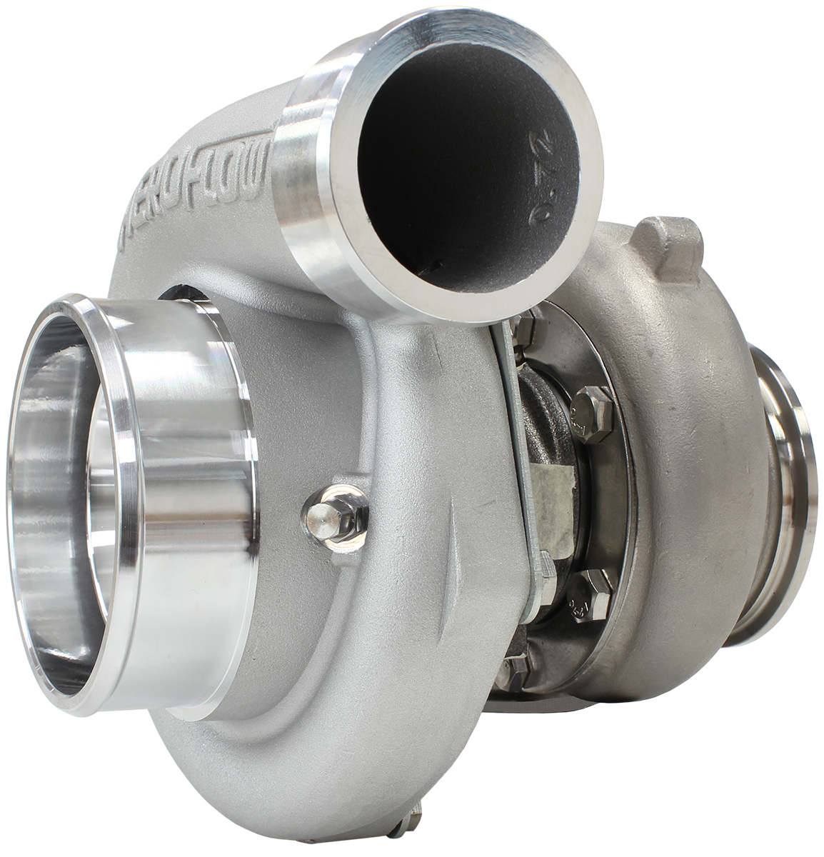 AEROFLOW BOOSTED 6662 .82 S/S DUAL V-BAND REAR GTX3582 NATURAL - Image 4