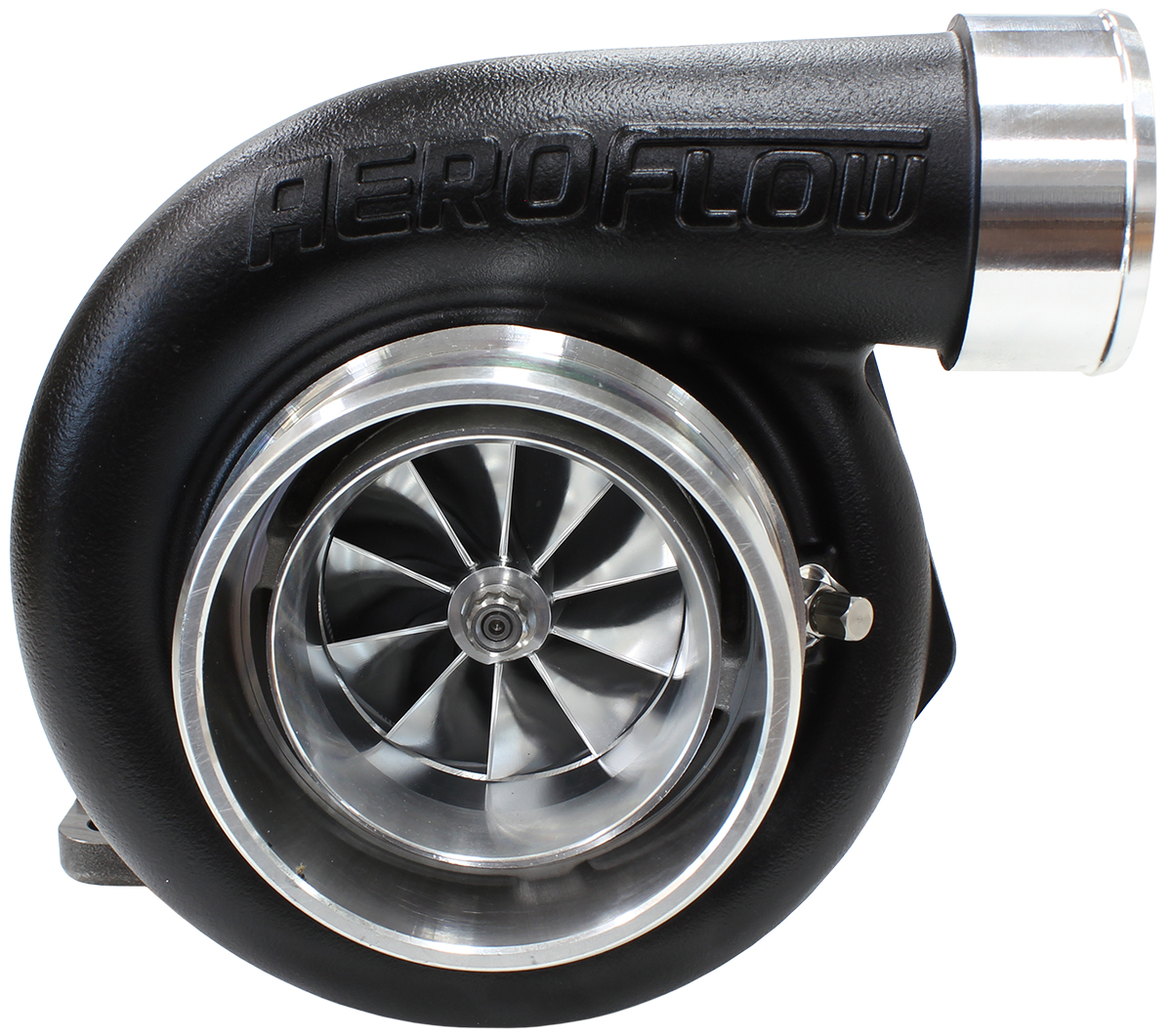AEROFLOW BOOSTED 6762 .82 T3 FLANGE V-BAND OUTLET GTX3584 BLACK