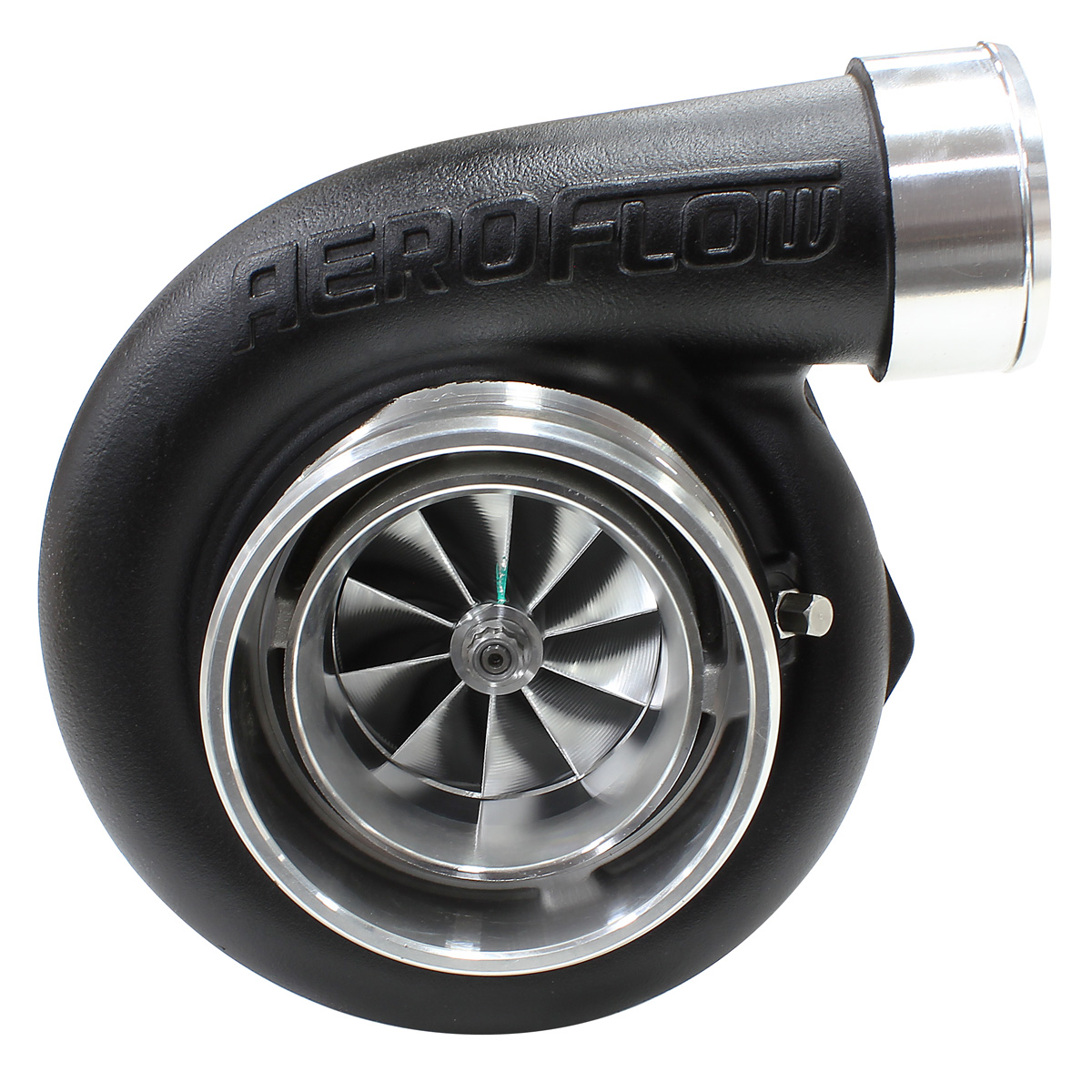 AEROFLOW BOOSTED 6662 .83 DUAL V BAND V-BAND IN/OUT GTX3582 BLACK