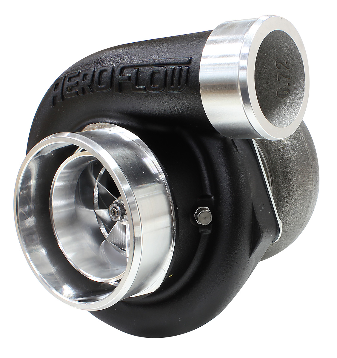 AEROFLOW BOOSTED 6662 .83 DUAL V BAND V-BAND IN/OUT GTX3582 BLACK - Image 2