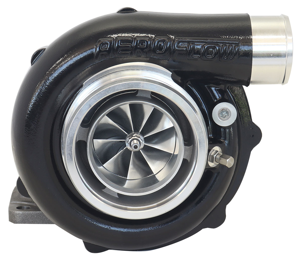 AEROFLOW BOOSTED 6262.82 T3 FLANGE V-BAND OUTLET G35 900 BLACK