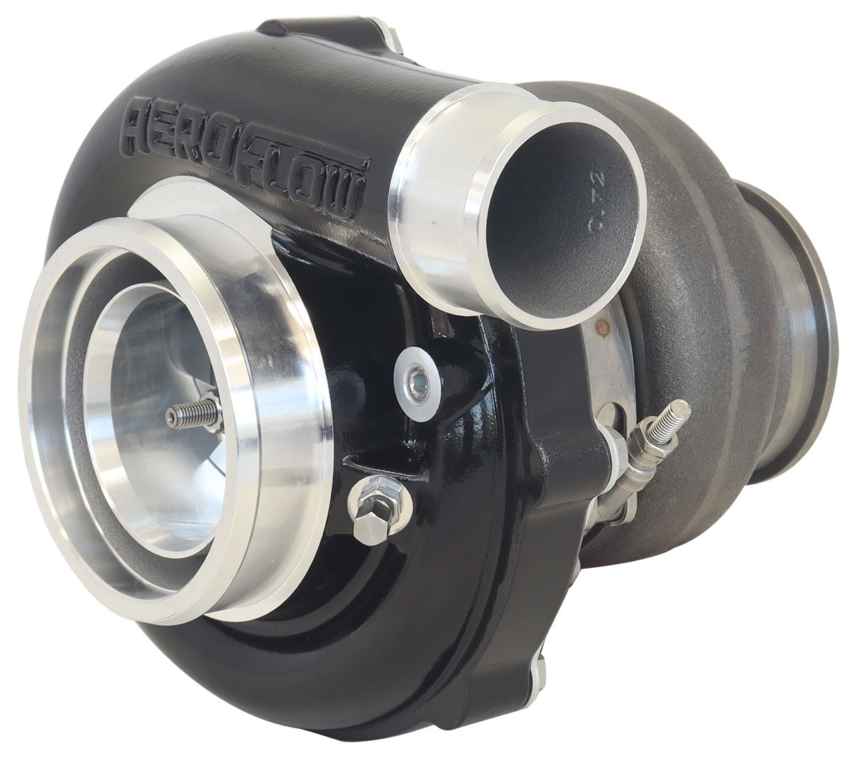 AEROFLOW BOOSTED 6262.82 T3 FLANGE V-BAND OUTLET G35 900 BLACK - Image 2