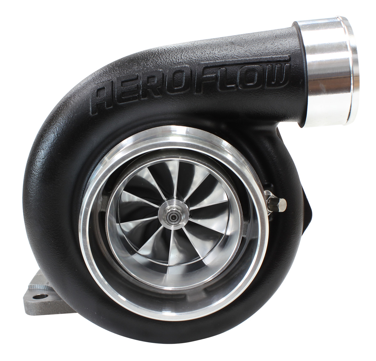 AEROFLOW BOOSTED 6762 .82 T4 FLANGE V-BAND OUTLET GTX3584 BLACK