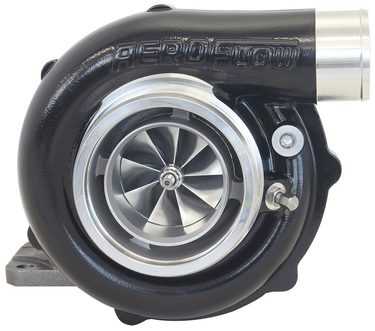 AEROFLOW BOOSTED 6262.82 T4 FLANGE V-BAND OUTLET G35 900 BLACK