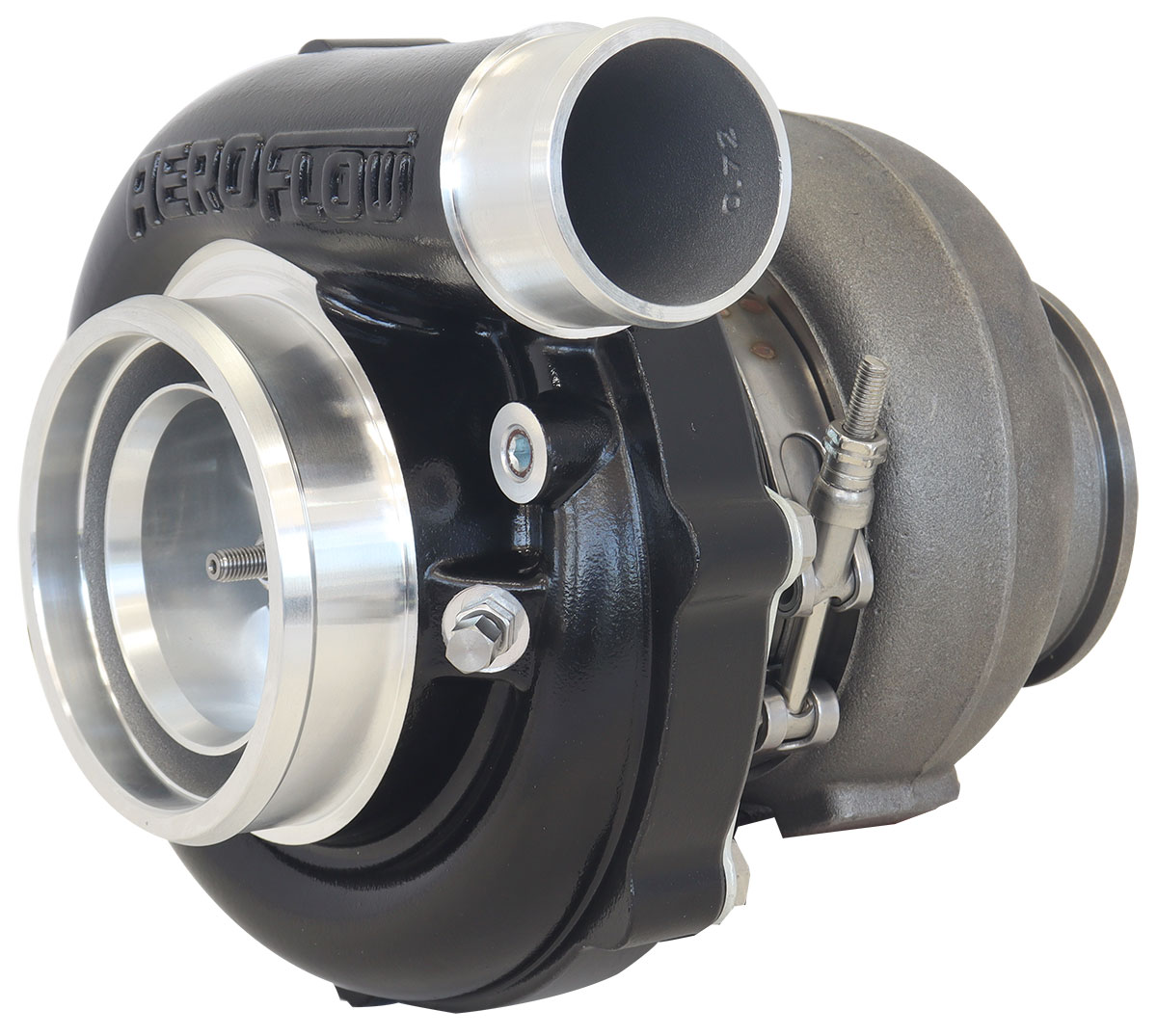 AEROFLOW BOOSTED 6262.82 T4 FLANGE V-BAND OUTLET G35 900 BLACK - Image 2
