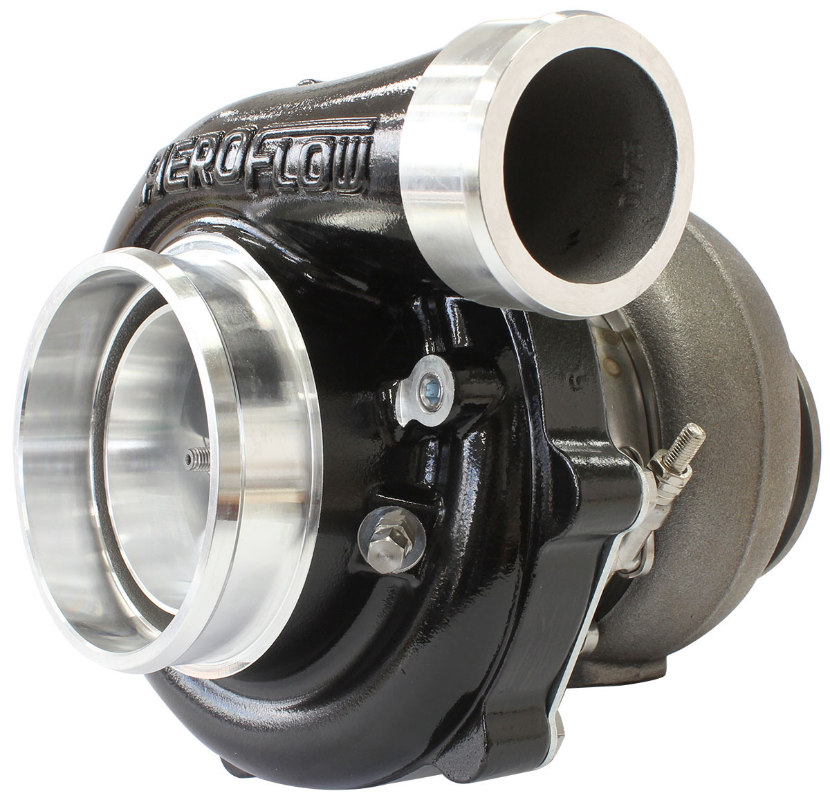 AEROFLOW BOOSTED 6862.82 T4 FLANGE V-BAND OUTLET G35 1050 BLACK - Image 2