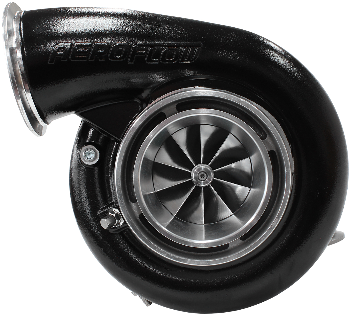 AEROFLOW BOOSTED 7975 1.28 REVERSE DUAL V-BAND OUTLET G42 BLACK