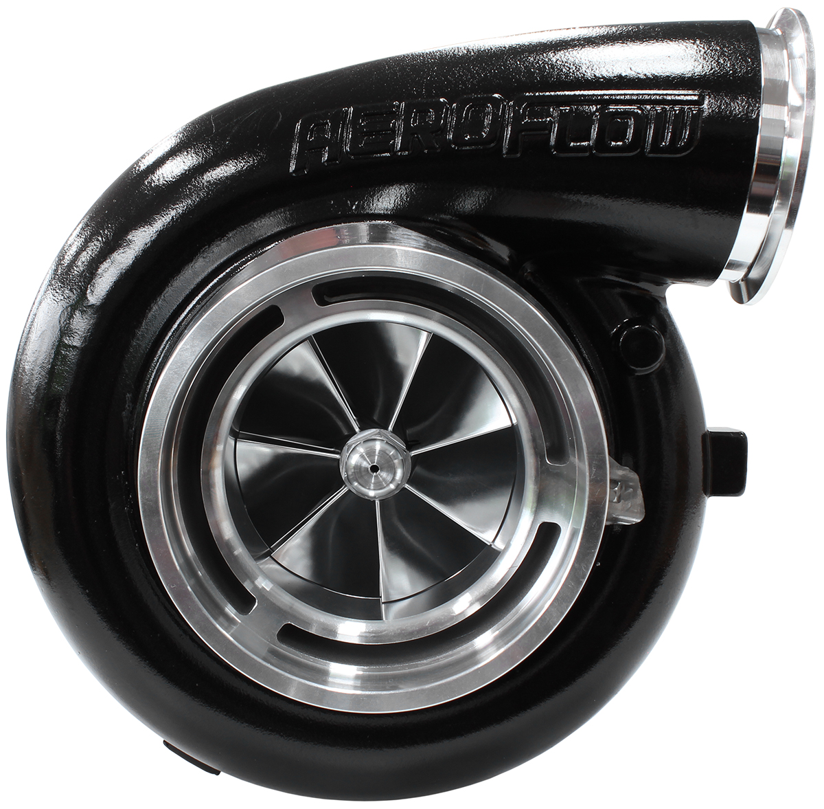 AEROFLOW BOOSTED 102102 1.24 A/R T6 VBAND OUTLET GTX5544 NATURAL AF8006-6012BLK