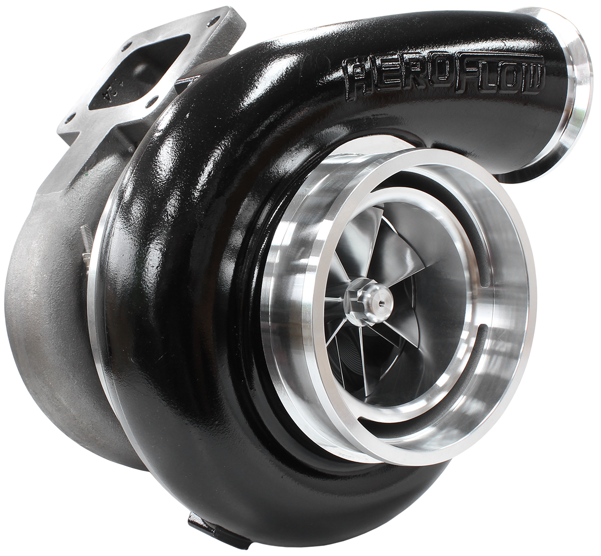 AEROFLOW BOOSTED 102102 1.24 A/R T6 VBAND OUTLET GTX5544 NATURAL AF8006-6012BLK - Image 2