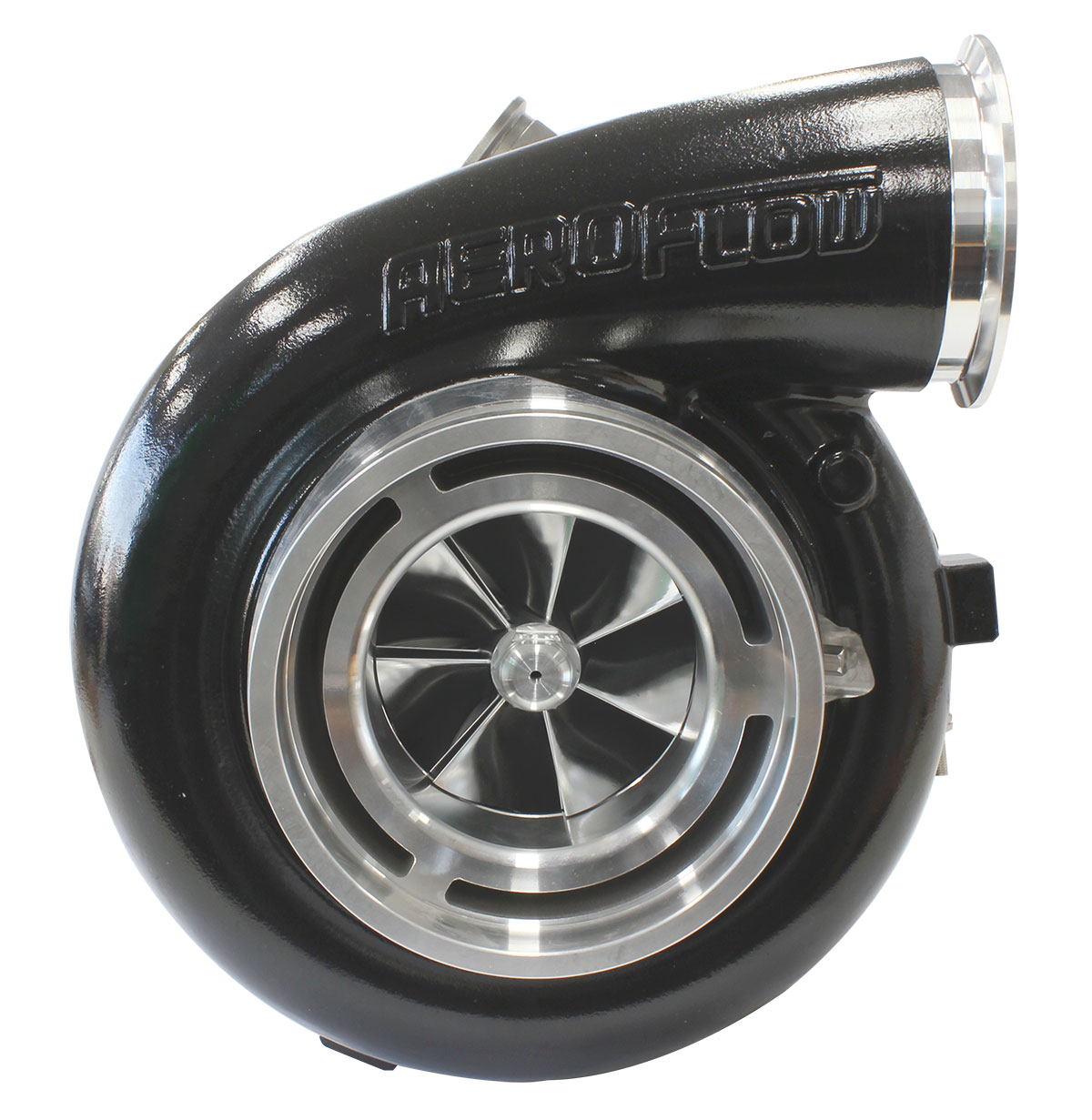 AEROFLOW BOOSTED 94102 1.22 A/R V-BAND VBAND OUTLET GTX5533 BLACK
