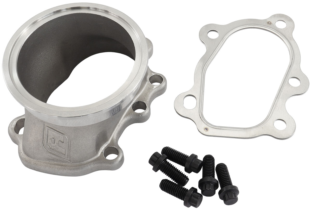 AEROFLOW T25 T28 TO V-BAND ADAPTER CONVERT 5 BOLT TO 3" V BAND - Image 2