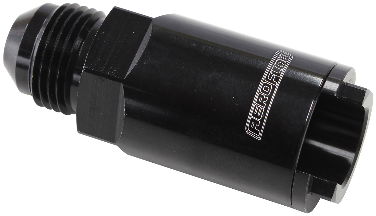 AEROFLOW PUSH ON FUEL FITTING LS & LT 1/2" HOSE TO -8AN AF808-04BLK