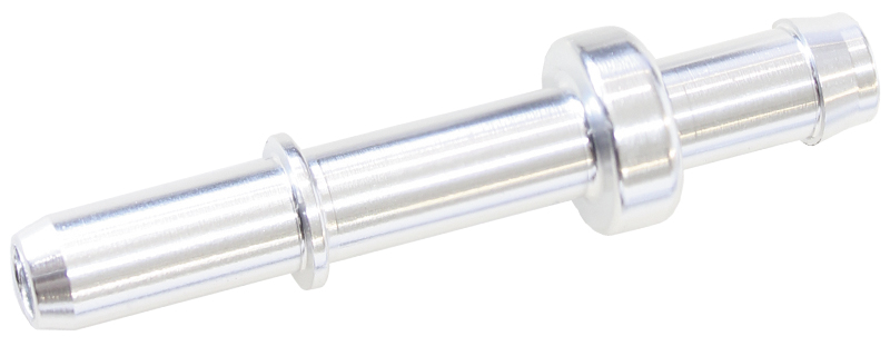 AEROFLOW 5/16" MALE TUBE TO 8MM / 5/16"Barb SILVER ADAPTER