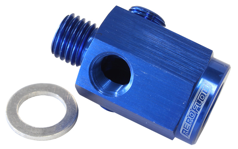 AEROFLOW M12 X 1.5 EXTENSION WITH 1/8" NPT PORT BLUE
