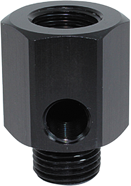 AEROFLOW M12 X 1.5 EXTENSION WITH 1/8" NPT PORT BLACK