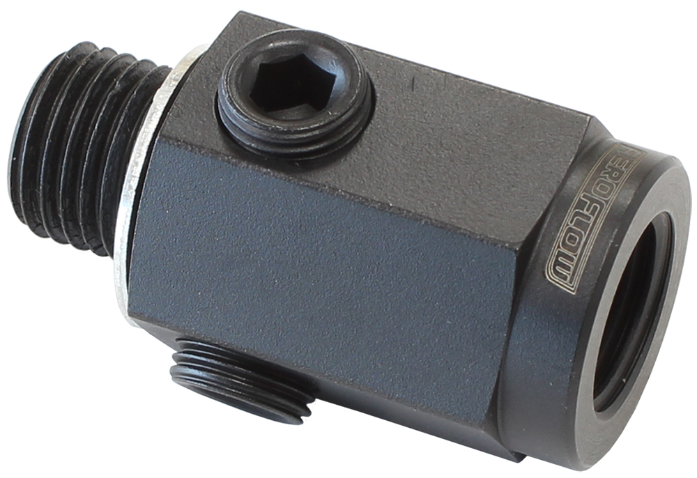AEROFLOW M14 X 1.5 EXTENSION WITH 1/8" NPT PORT STEEL