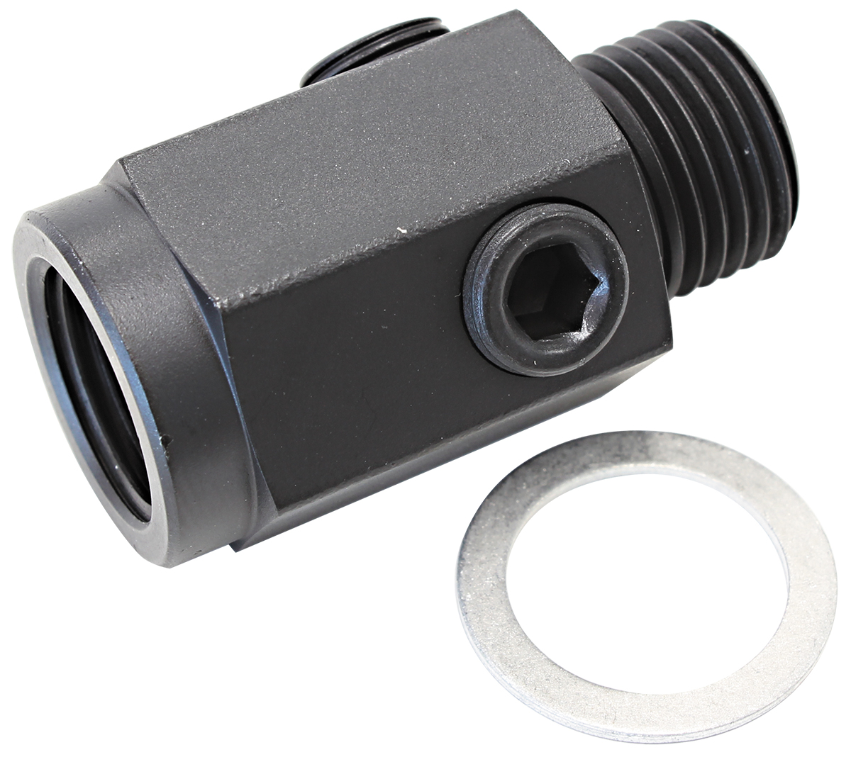 AEROFLOW M16 X 1.5 EXTENSION WITH 1/8" NPT PORT STEEL