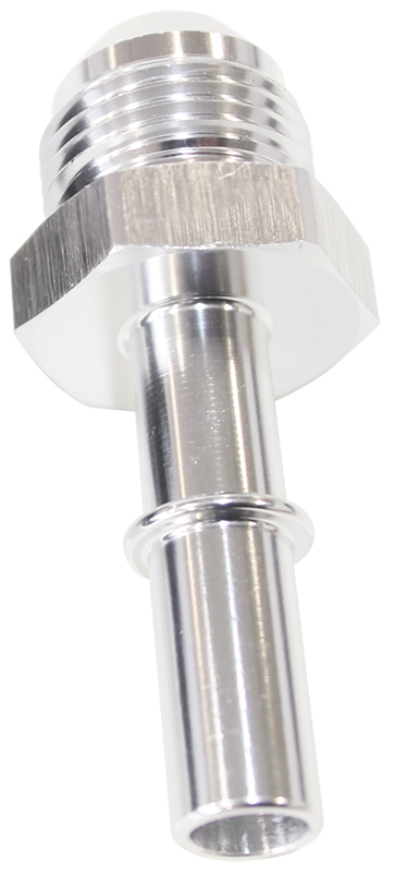 AEROFLOW EFI FUEL FITTING -8 PUSH IN TO 3/8 MALE HARD TUBE AF817-03S