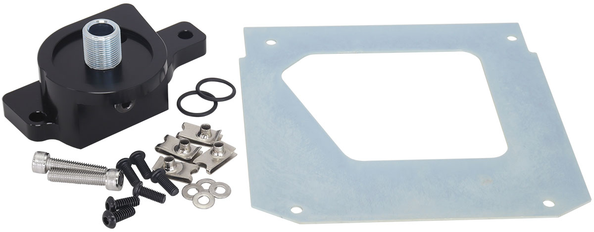 AEROFLOW LS CHEV FABRICATED OIL PAN REAR SUMP OIL FILTER ADAPTER - Image 3