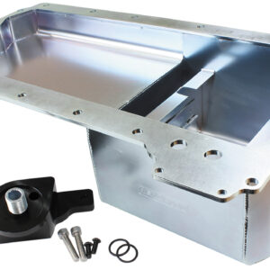 AEROFLOW GM LS FAB PAN WITH OIL FILTER REAR SUMP HQ-WB STYLE PAN