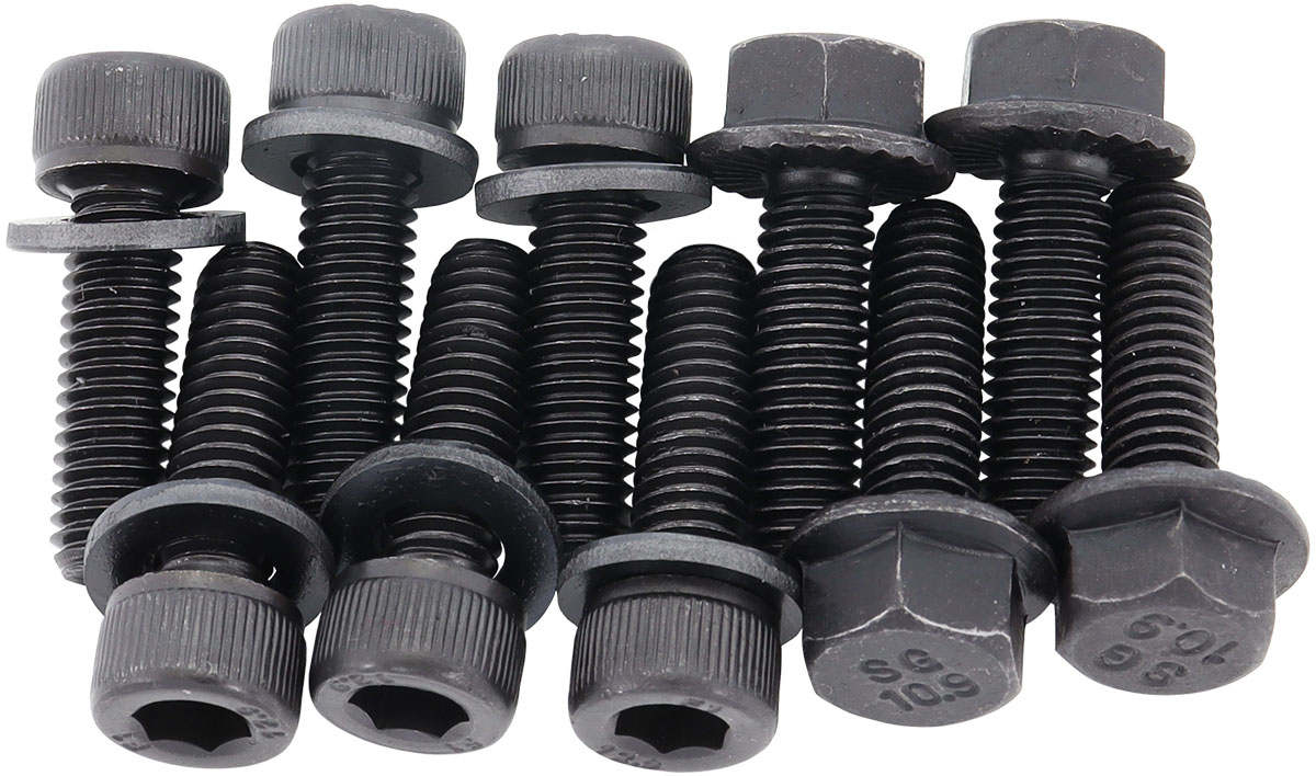 AEROFLOW NISSAN SR20 OIL PAN BOLT KIT 82-2000 M6 10 PACK