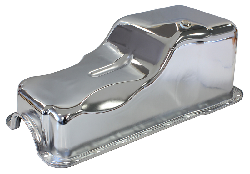 AEROFLOW STOCK OIL PAN FORD 289-302W FRONT SUMP CHROME